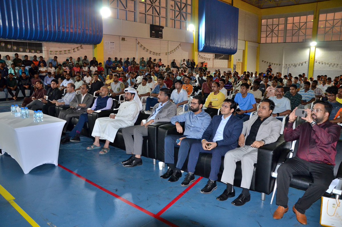 Embassy organized a labour awareness camp for Indian workers in ICAD, Abu Dhabi. 

Over 200 workers participated in the event benefiting from sessions by Embassy officials &amp; experts on financial awareness, health, yoga, and services offered by <a href="/IndembAbuDhabi/">India in UAE</a> &amp; PBSK.