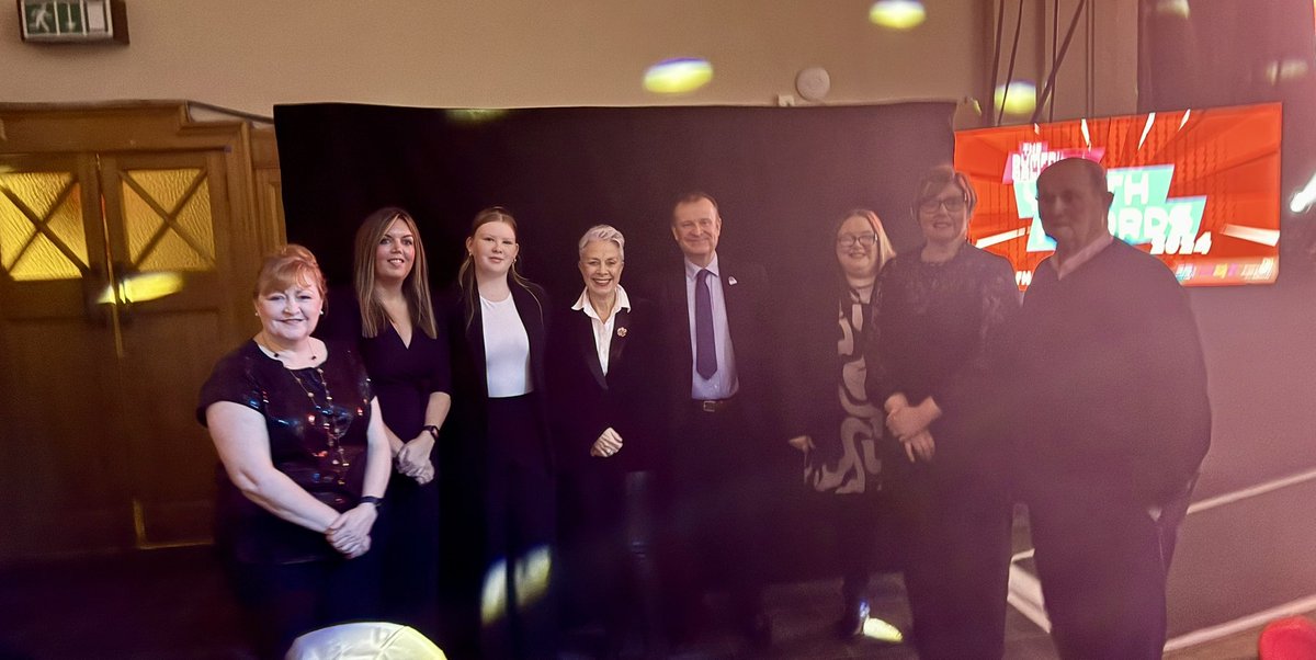 YOUTHWORKDG's tweet photo. We are delighted to have with us tonight Dawn Roberts, Chief Executive of Dumfries and Galloway Council, and Councillor Gail Macgregor, Leader of Dumfries and Galloway Council. Thank you to them both for being here tonight to celebrate the achievements of young people. https://t.co/Dl8RGVT6G5