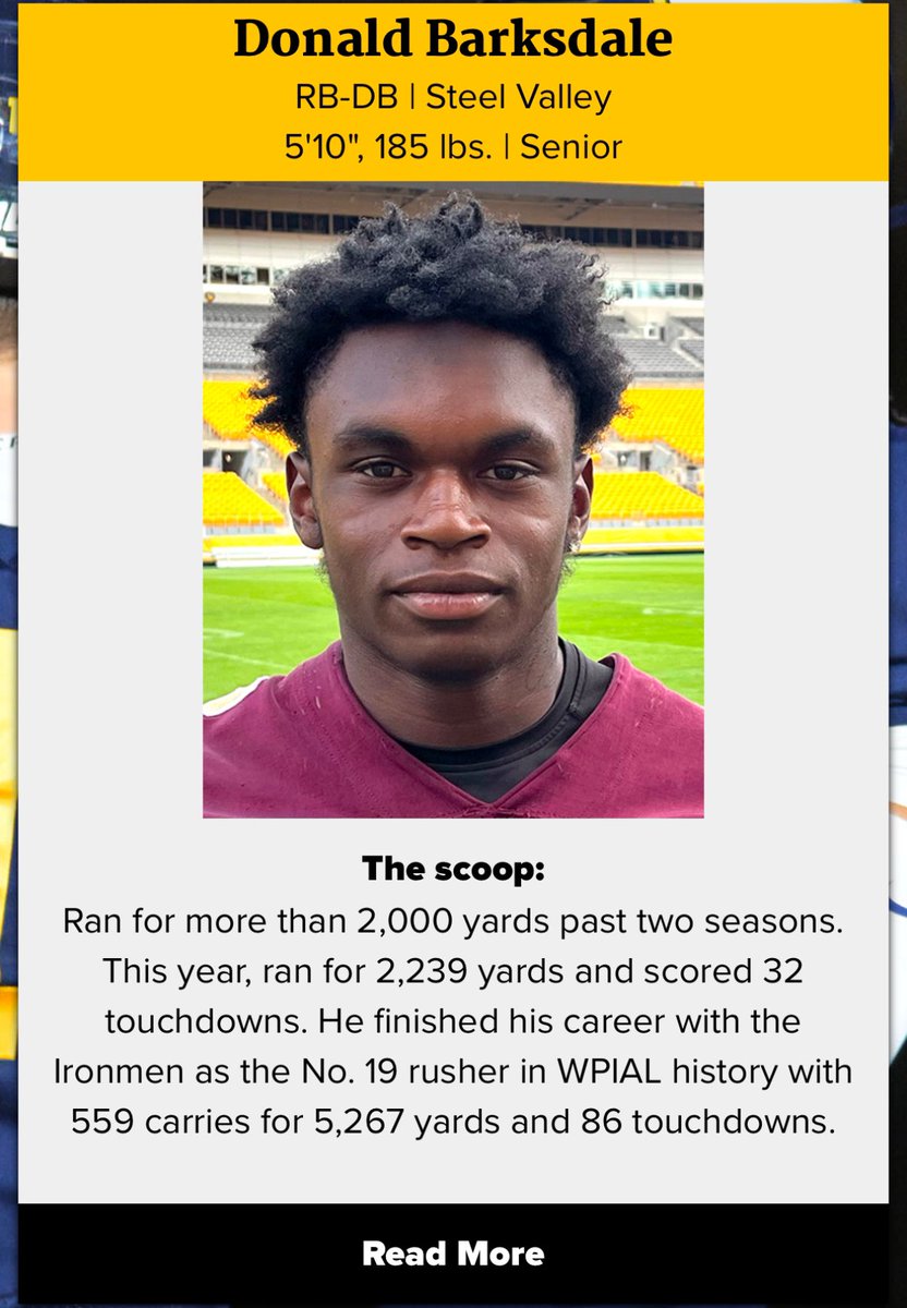 Donald“Mr.Touchdown💲”barksdale 🥷🏾 (@valleyboidon3) on Twitter photo Very blessed to be name in the Post-Gazette Fabulous 22 🙏 Happy Thanksgiving 🍁🦃 <a href="/mwhiteburgh/">Mike White</a> <a href="/WPIAL_Insider/">WPIAL Insider</a> <a href="/sharkomartin/">Coach Kev 🦈</a> Very blessed to be name in the Post-Gazette Fabulous 22 🙏 Happy Thanksgiving 🍁🦃 <a href="/mwhiteburgh/">Mike White</a> <a href="/WPIAL_Insider/">WPIAL Insider</a> <a href="/sharkomartin/">Coach Kev 🦈</a>