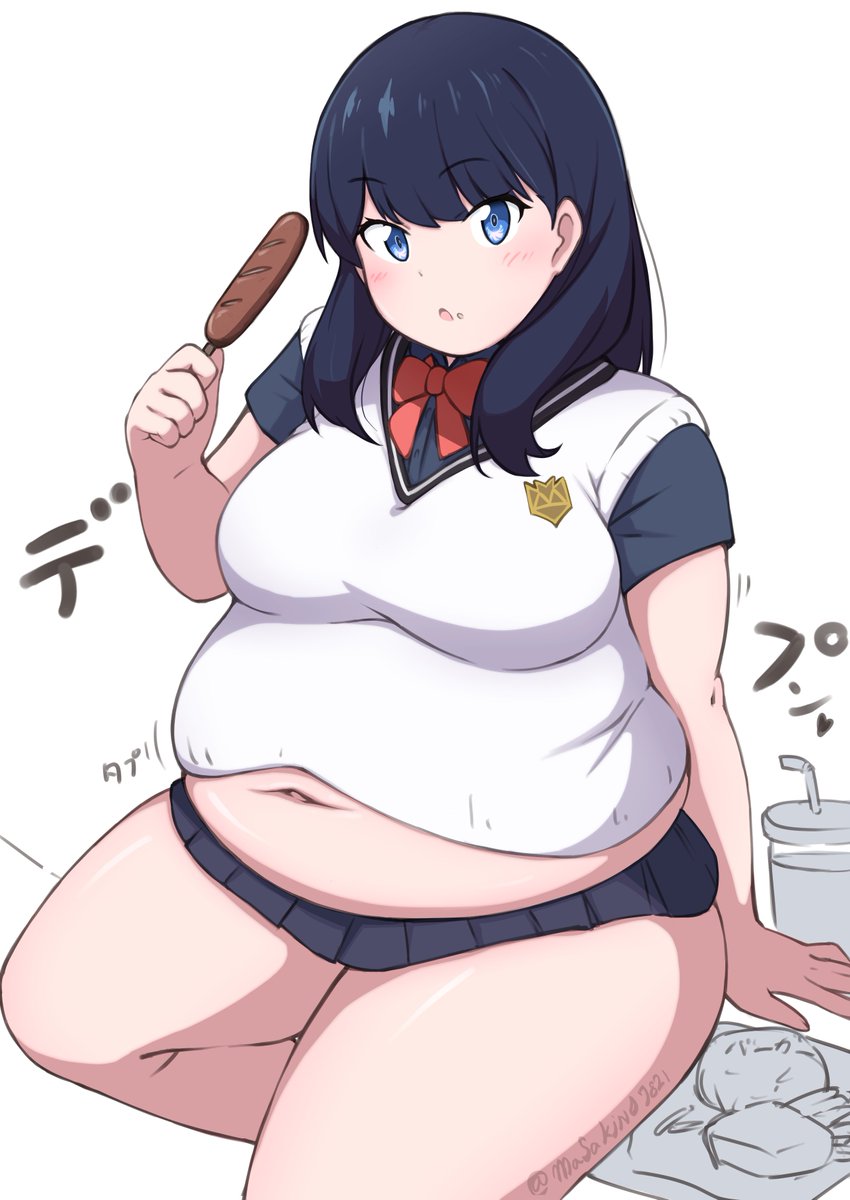 アカネ「#いい肉の日ぽっちゃりな六花とアカネ 」|MASAKIN🐏のイラスト