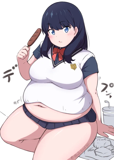 #いい肉の日ぽっちゃりな六花とアカネ 