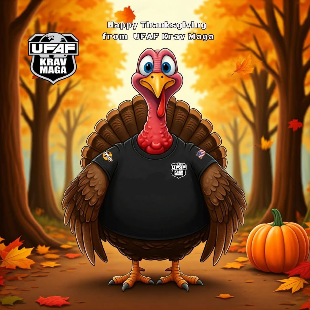ufaforg's tweet photo. HAPPY THANKSGIVING to all our UFAF Krav Maga members and friends.  
We are grateful for you!

#UFAF #UFAFNation #UFAFKM #UFAFKravMaga #HappyThanksgiving https://t.co/piarybZOcM