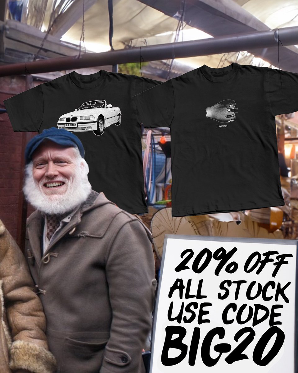 bigimage's tweet image. Lovely Jubbly 😛

20% off all shop stock!

use code &apos;BIG20&apos; at the checkout

- bigimagemusic.com