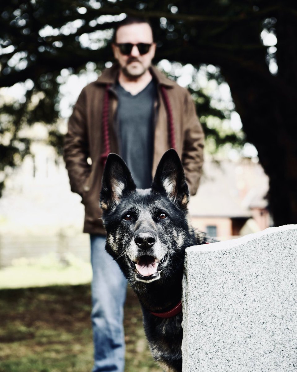 ForAntilly's tweet photo. “You couldn't invent something as good as a dog. They're amazing.”

@rickygervais 

#AfterLife https://t.co/zK50CIKGJy