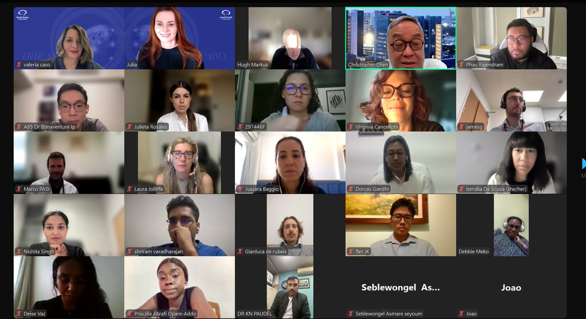 Ismália De Sousa MSc RN (@ismalia_s) on Twitter photo What a great start to the <a href="/WorldStrokeOrg/">World Stroke Org</a> #FutureStrokeLeaders Programme Cohort 3 last week.
Looking forward to our journey ahead and the many collaborations to continue to improve #stroke care. A few are missing in the photo so check us out at:
world-stroke.org/world-stroke-f… What a great start to the <a href="/WorldStrokeOrg/">World Stroke Org</a> #FutureStrokeLeaders Programme Cohort 3 last week.
Looking forward to our journey ahead and the many collaborations to continue to improve #stroke care. A few are missing in the photo so check us out at:
world-stroke.org/world-stroke-f…