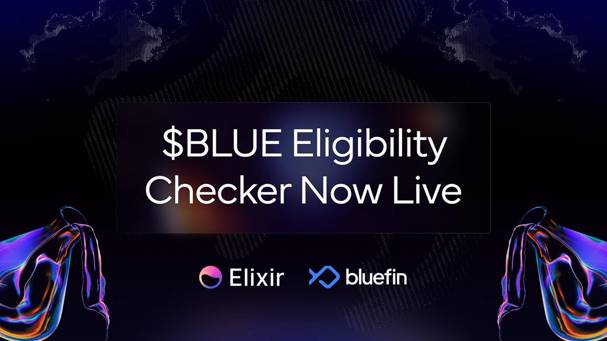 elixir's tweet image. The Elixir cult members in our private telegram have received an airdrop allocation in Bluefin’s upcoming launch 🔮

Eligible LPs who contributed to @bluefinapp Nexus will also be able to check their allocations shortly for $BLUE rewards