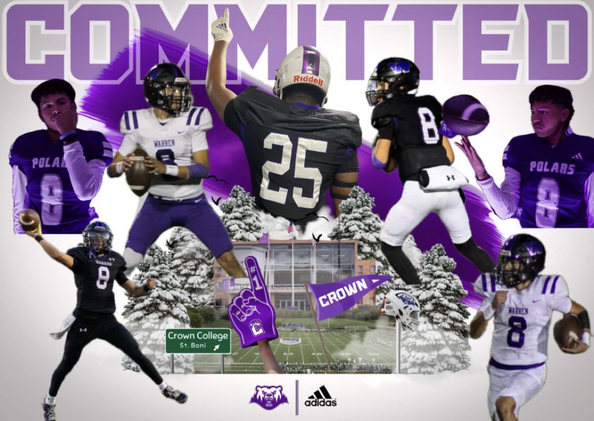 CoachDGonzales's tweet photo. 100% COMMITTED 🐻‍❄️💜 GO POLARS! @CrownCollegeFB @_Coach_Franz @DerrickTaylor_4 @CoachMayo97 @CoachMarreroFB @YVQBacademy @QBCoachGomez @Ahy_Rojas02 @mattarrufat @LittrellJosh @CoachTrevino76 @WarrenWarriorAT @WarrenNisd @STX7v7 @AldacoMatt @CoachSalas14 https://t.co/Crp6yqgUcD