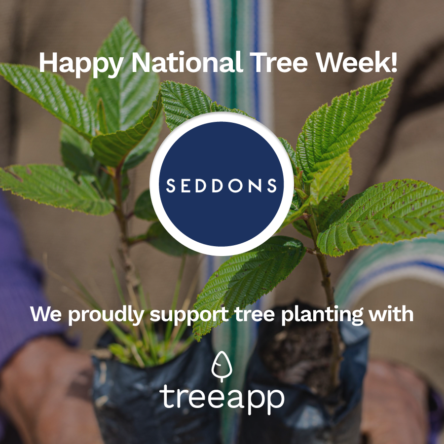 Seddons are proud to have partnered with <a href="/treeapp/">Treeapp</a> earlier this year - a global tree-planting organisation leading reforestation projects across the globe. So far we have planted over 600 trees - Happy National Tree Week! 🌳🌍🌱