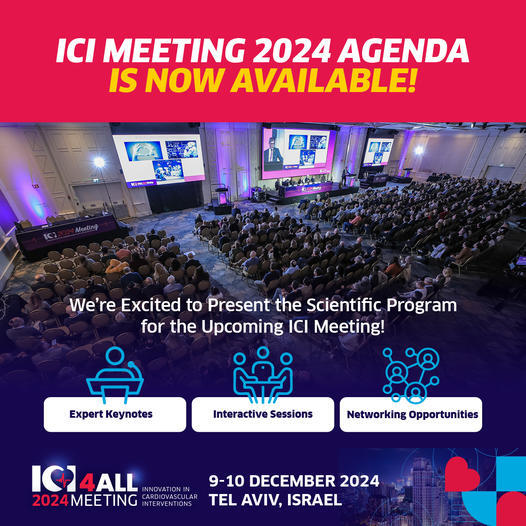 CTO LIVE AID (@cto_liveaid) on Twitter photo The ICI 2024 Scientific Program is Here!
📣 Exciting News! The comprehensive scientific program for the ICI 2024 Meeting is now available online!
📅 Dates: December 9-10, 2024
📍 Location: Tel Aviv, Israel
👉 Link to register : swll.to/P16ZBJ
#cardiology The ICI 2024 Scientific Program is Here!
📣 Exciting News! The comprehensive scientific program for the ICI 2024 Meeting is now available online!
📅 Dates: December 9-10, 2024
📍 Location: Tel Aviv, Israel
👉 Link to register : swll.to/P16ZBJ
#cardiology