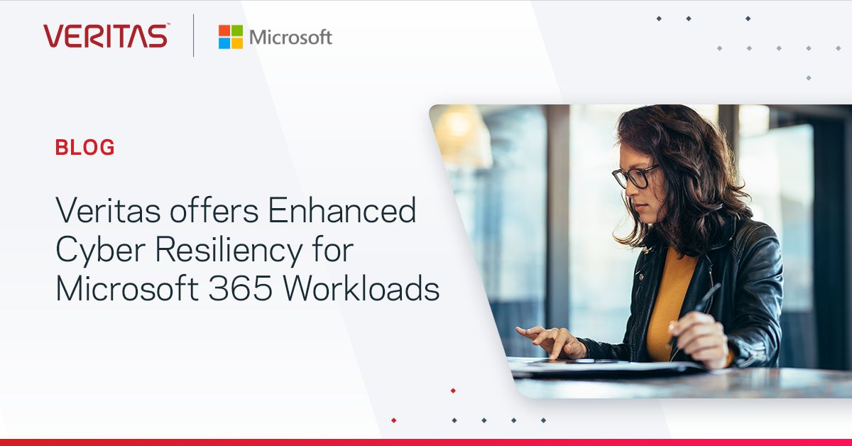 Veritas delivers enhanced cyber protection and recovery for Microsoft 365 workloads with Veritas Alta™ SaaS Protection. Learn more: vrt.as/4cai6au