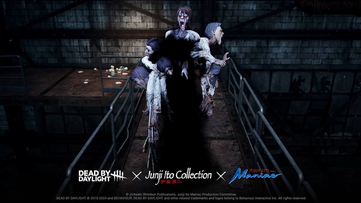 DBDInfoEs's tweet photo. Próxima colaboración de skins de DBD x Junji Ito. https://t.co/P4SgidqaP8