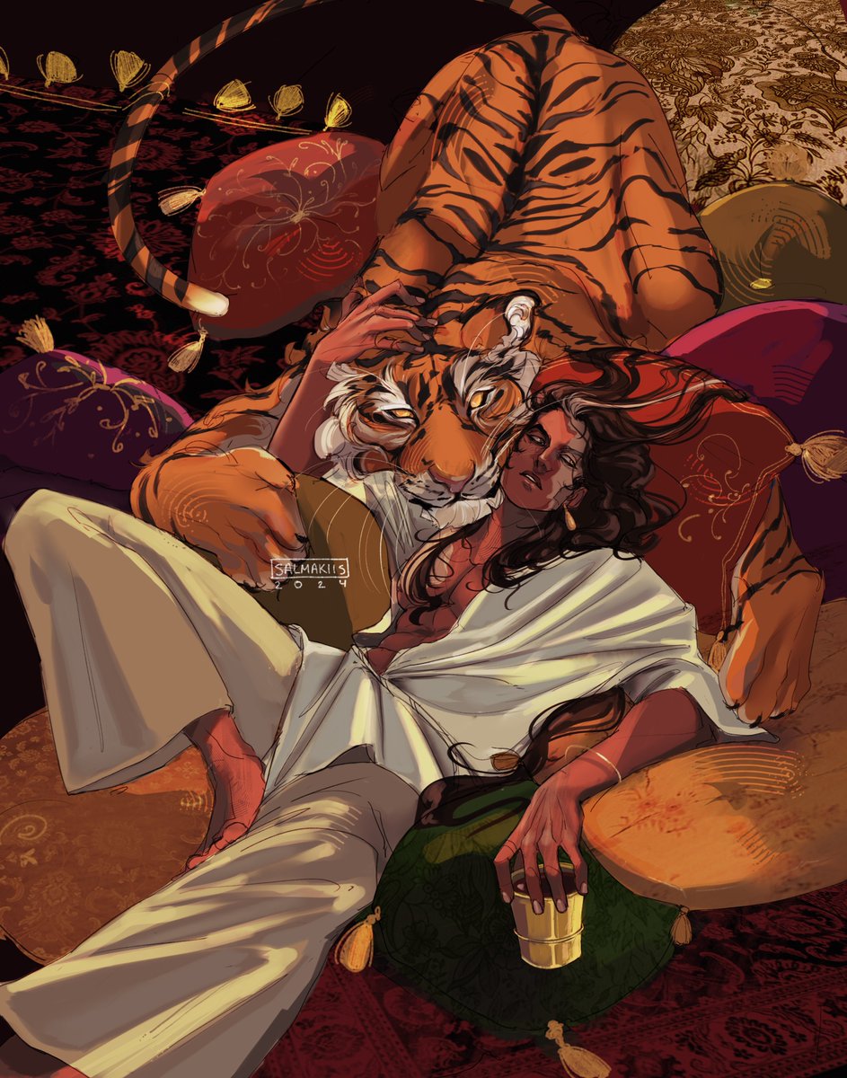 salmakiis's tweet photo. 🐅 #originalcharacterart https://t.co/mTGJY8Q0IA