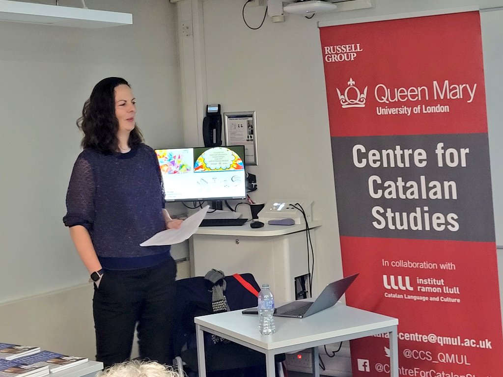 Catalan Studies QMUL (@ccs_qmul) on Twitter photo After introductions from Professor John London, Director of the Centre for Catalan Studies, and Víctor Ugarte, Director of <a href="/CervantesLondon/">Instituto Cervantes London</a>, The 2024 Joanot Martorell Lecture with Dr <a href="/RhiannonMcGlade/">Rhiannon McGlade</a> is underway: “Irascible Ink: Satire & Subversion in Catalan Feminist Comic Art” After introductions from Professor John London, Director of the Centre for Catalan Studies, and Víctor Ugarte, Director of <a href="/CervantesLondon/">Instituto Cervantes London</a>, The 2024 Joanot Martorell Lecture with Dr <a href="/RhiannonMcGlade/">Rhiannon McGlade</a> is underway: “Irascible Ink: Satire & Subversion in Catalan Feminist Comic Art”