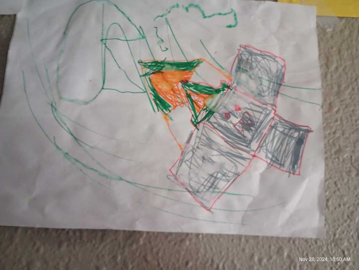 If you all think I am a bit out of the ordinary, check out my (4 year old) daughter's art