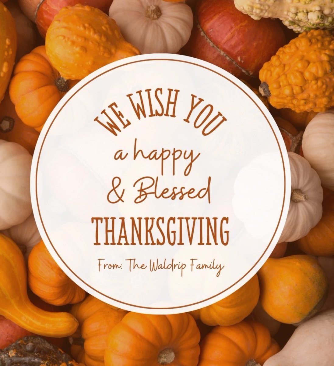 Happy Thanksgiving!

Today, we’re reminded of how much we have to be grateful for. Family &amp; friends are the true blessings in life. We’re so thankful for each and every one of you who fills our lives with love, support, and joy. Wishing you all a wonderful Thanksgiving! 🦃🍂
