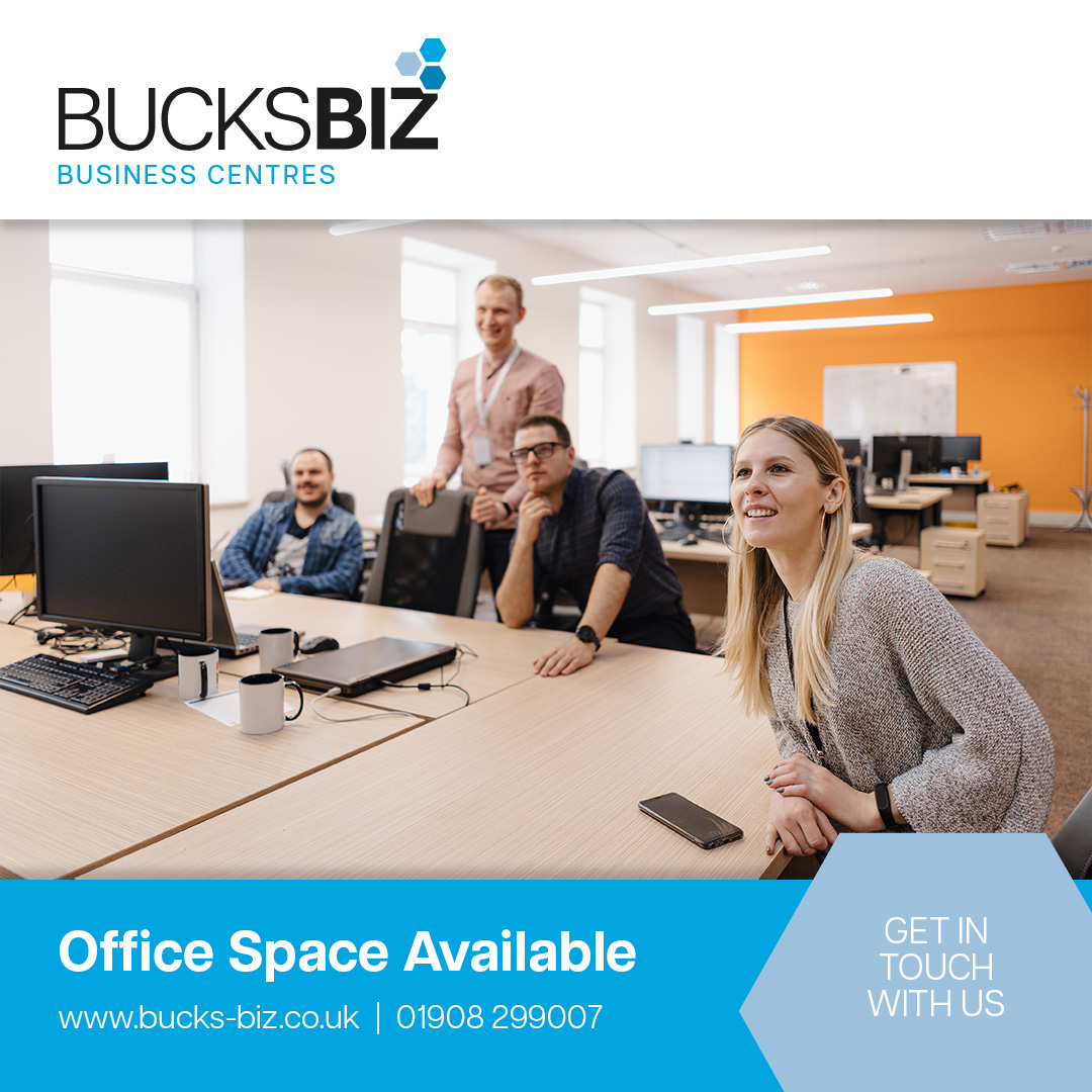 Serviced office suites to suit individual requirements are not easy to find.

This is where business centres like Denbigh Business Park, Bletchley Business Campus and iCentre come into their own.

Contact us to find your next space:

☎️ 01908 29907
💻 bucks-biz.co.uk
