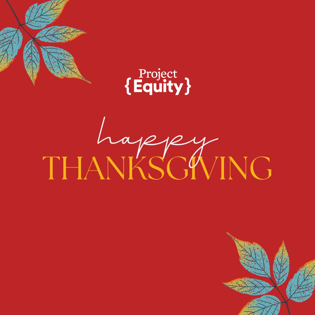 Happy Thanksgiving from Project Equity! 

We are incredibly thankful for all of your support, and the impact we have been able to make on the small business, local, and national communities.

#thankful #Thanksgiving #10yearsofEO