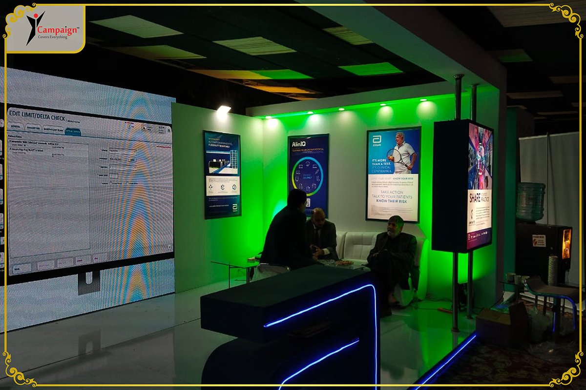 CampaignEvent's tweet image. Once again, #TeamCampaign brings our unparalleled designing and stall fabrication setup for a respected client, #AbbottLaboratories, during the 15𝑡ℎ 𝐴𝑛𝑛𝑢𝑎𝑙 𝐶ℎ𝑒𝑚-𝐶𝑜𝑛 at Khyber Medical College, Peshawar. #PSCP #IFCC #CampaignPakistan
