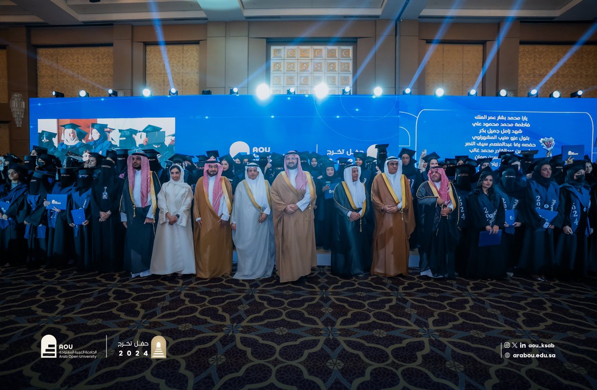 AAzizTalal's tweet photo. بالأمس، احتفلنا في ⁧#الجامعة_العربية_المفتوحة⁩ بتخريج نخبة مميزة من طلبتنا الذين جسّدوا معنى المثابرة والاجتهاد لتحقيق النجاح.

إنه لفخر كبير أن نشهد هذه اللحظات المميزة التي تعكس ثمار العمل الجاد والطموح. تخرجكم في مدينة #الرياض، عاصمة الطموح والرؤية، يمثل بداية رحلة جديدة مليئة بالفرص والتحديات التي ستشكل مستقبلكم.

نبارك لكم هذا الإنجاز، ونشكر كل من ساهم في دعم مسيرتكم التعليمية من أساتذة وأسر. نسأل الله لكم دوام التوفيق والنجاح في خطواتكم القادمة.

⁧#أثر_مستدام
⁧#صناع_المستقبل