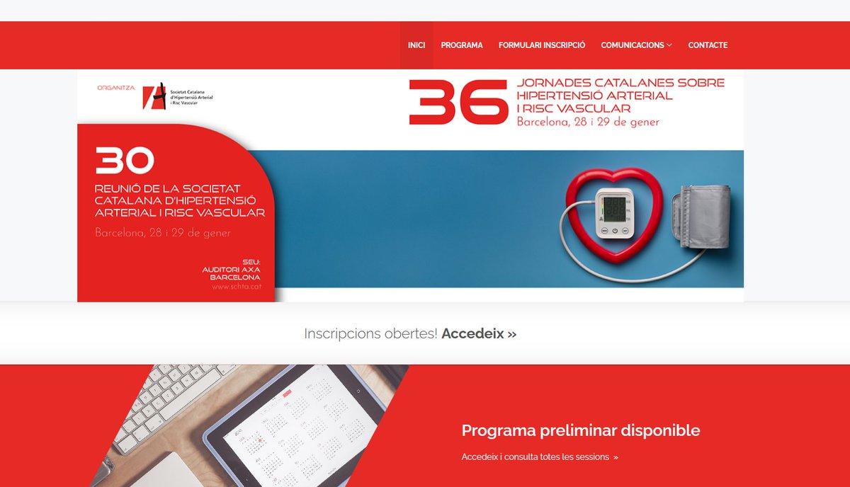 ATENCION: este año las jornadas catalanas de HTA se trasladan al mes de ENERO del 2025 !! El programa provisional y las inscripciones ya están disponibles para los interesados 👌