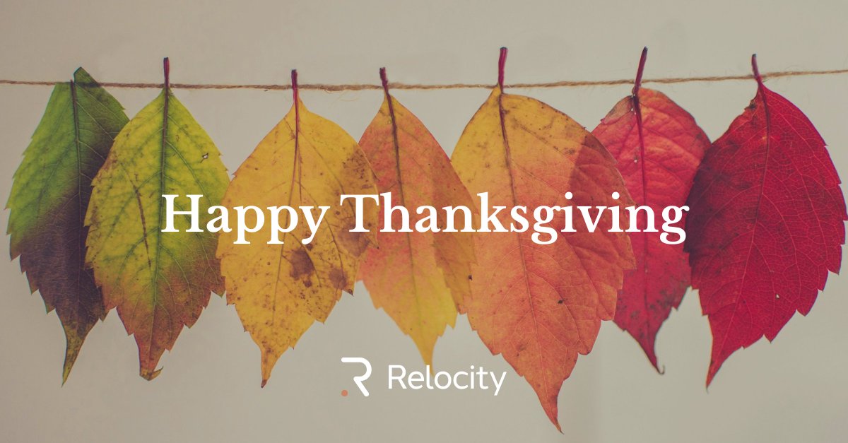 🦃🍂 Wishing you a warm and wonderful Thanksgiving from all of us at Relocity! #HappyThanksgiving! 🧡