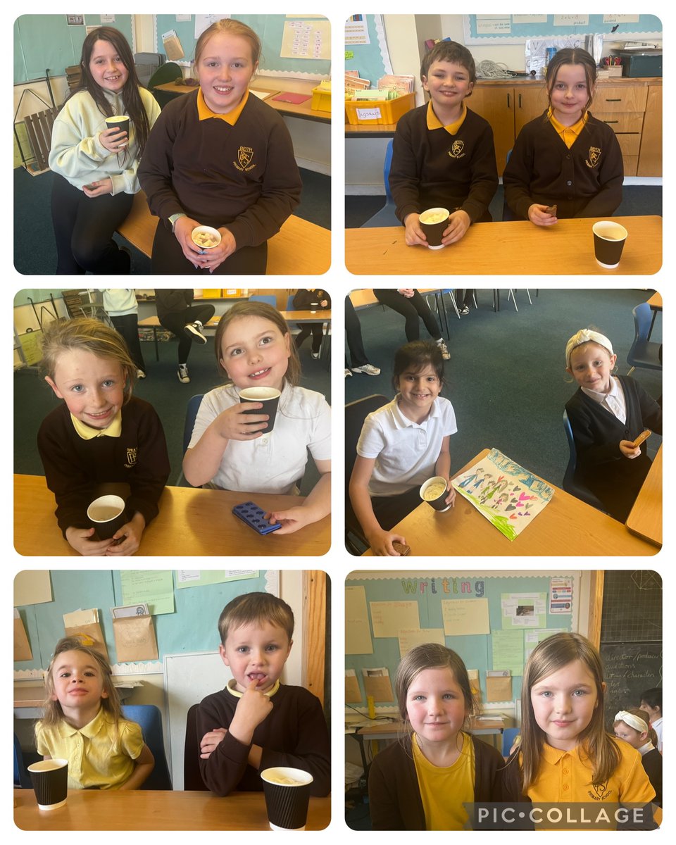 Well done to our pupils from P1-P7 who have been chosen for a hot chocolate treat for displaying our school values ⭐️