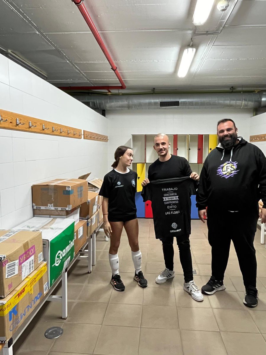 cdlasflores's tweet photo. 🚨🎽 ¡¡Tenemos nuevo patrocinador!! GRIMARET nos vestirá en la ropa de entrenamiento de esta temporada portando nuestra lema: Trabajo, Constancia, Sacrificio y Compromiso = Éxito 💜⚔️💛. https://t.co/EMpEYfL0OM