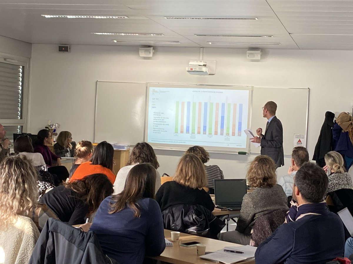 Séminaire des directeurs de l’Education Prioritaire « Penser le pilotage pédagogique d’une école à partir des résultats aux évaluations pédagogiques »
🙏🏻 à IGoubier et JBMayenson pour leur intervention <a href="/FAURIEHERBERT/">A.FAURIE-HERBERT</a> <a href="/leclercarno/">Arnaud Leclerc</a> <a href="/actoulouse/">Académie de Toulouse</a> <a href="/delphine_blls/">Delphine B.</a>