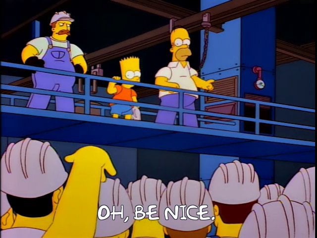 ericmalcolm's tweet image. "Dad, why did you take me to a gay steel mill?"