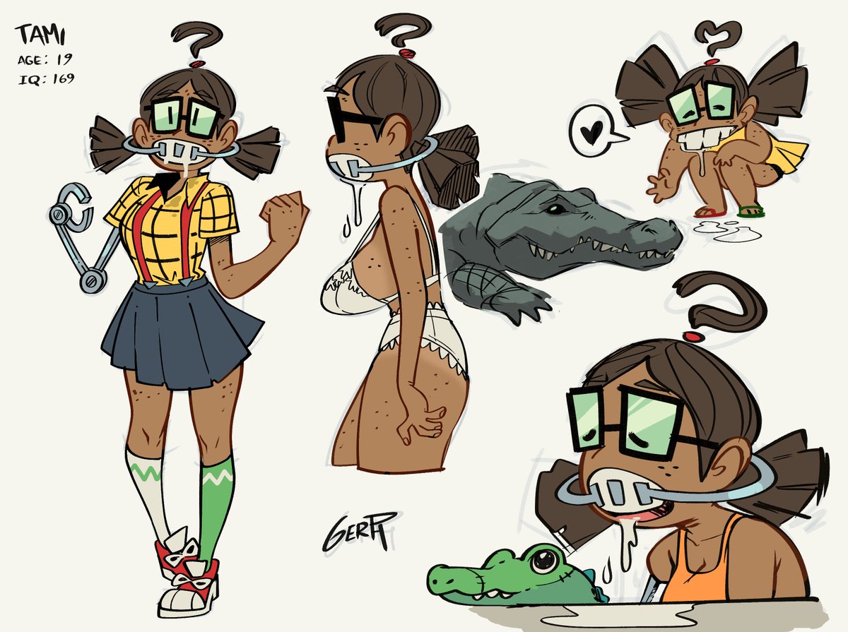 gerph_art's tweet photo. Tami the Nerd 🐊 https://t.co/ugxQ9VVYAw