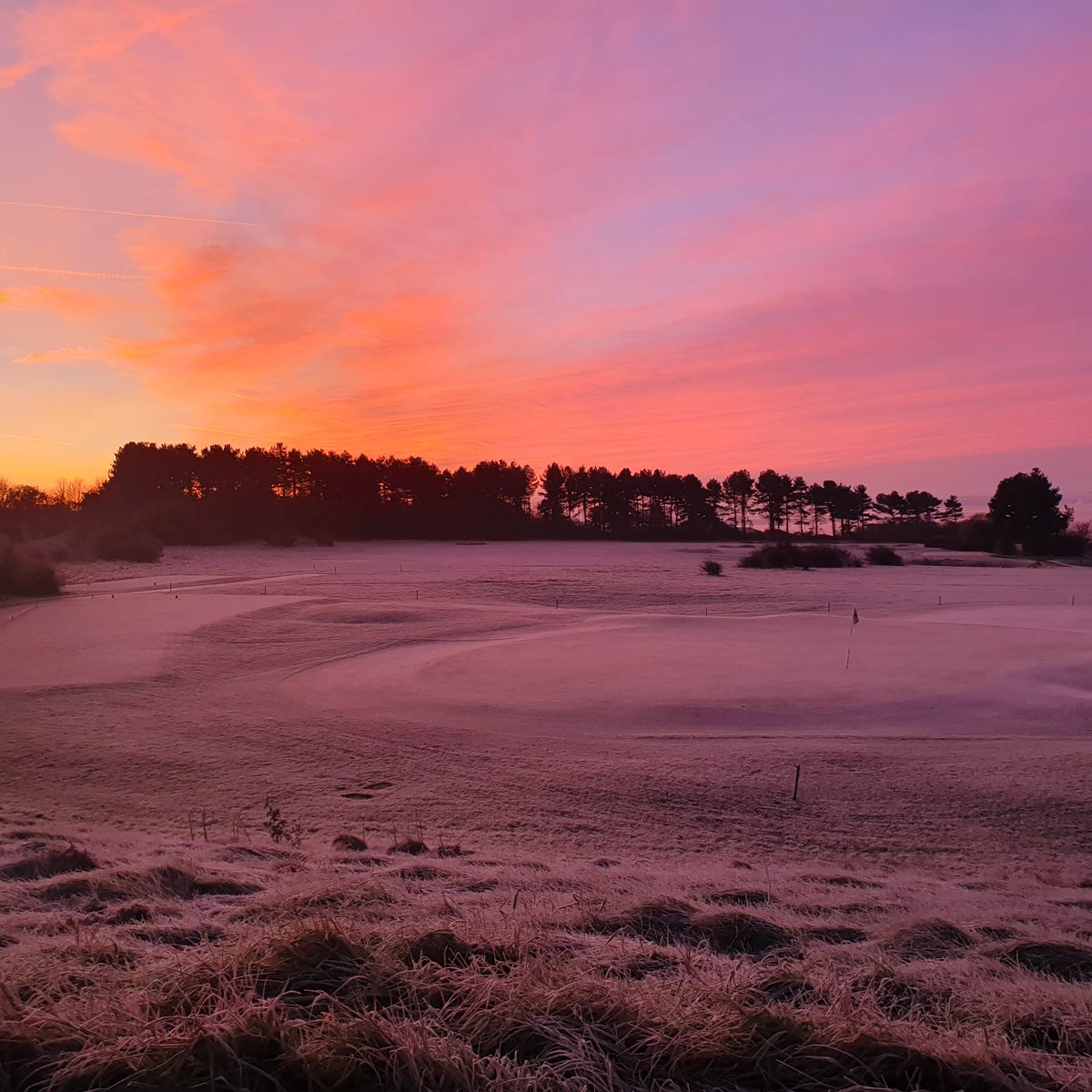 More pics from this morning, quality sunrise, and a stiff, -1° at Caldy. Showed the start of some jobs, but the firm ground helped with some other jobs.