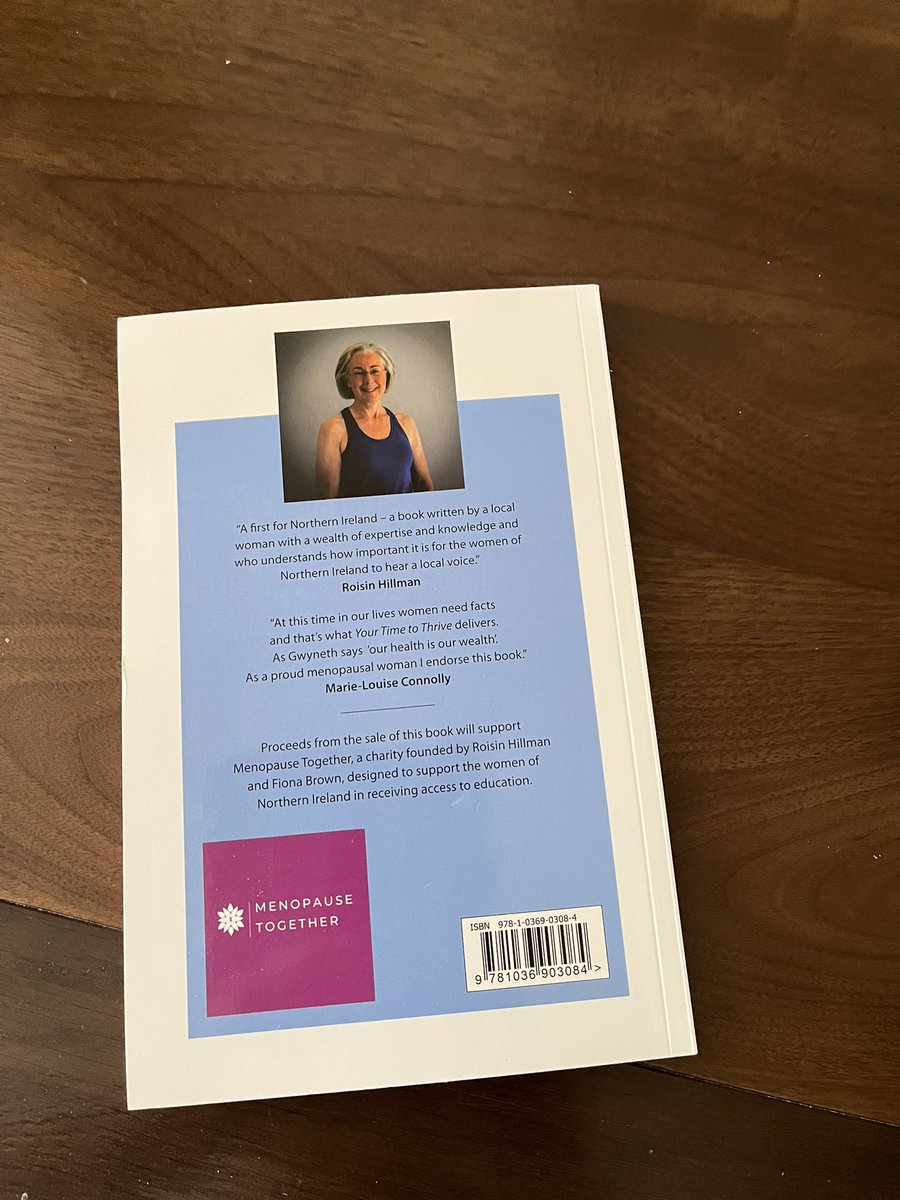 A first for NI - a book on #Menopause from our own <a href="/HindsGwyneth/">Gwyneth Hinds</a>. A positive title for a positive approach to women’s health.  Thank you Gwyneth 🌈🏃‍♀️