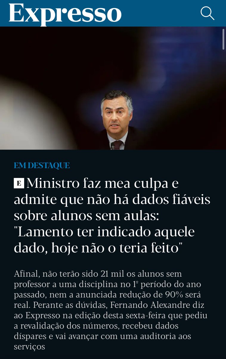 Como disse no próprio dia: isto é inaceitável. 

Um país que não consegue medir as coisas mais básicas não tem ferramentas para resolver os problemas.

Muito mal o governo e o Ministério da Educação. Salve-se a dignidade do Ministro assumir um erro, apesar de imperdoável.