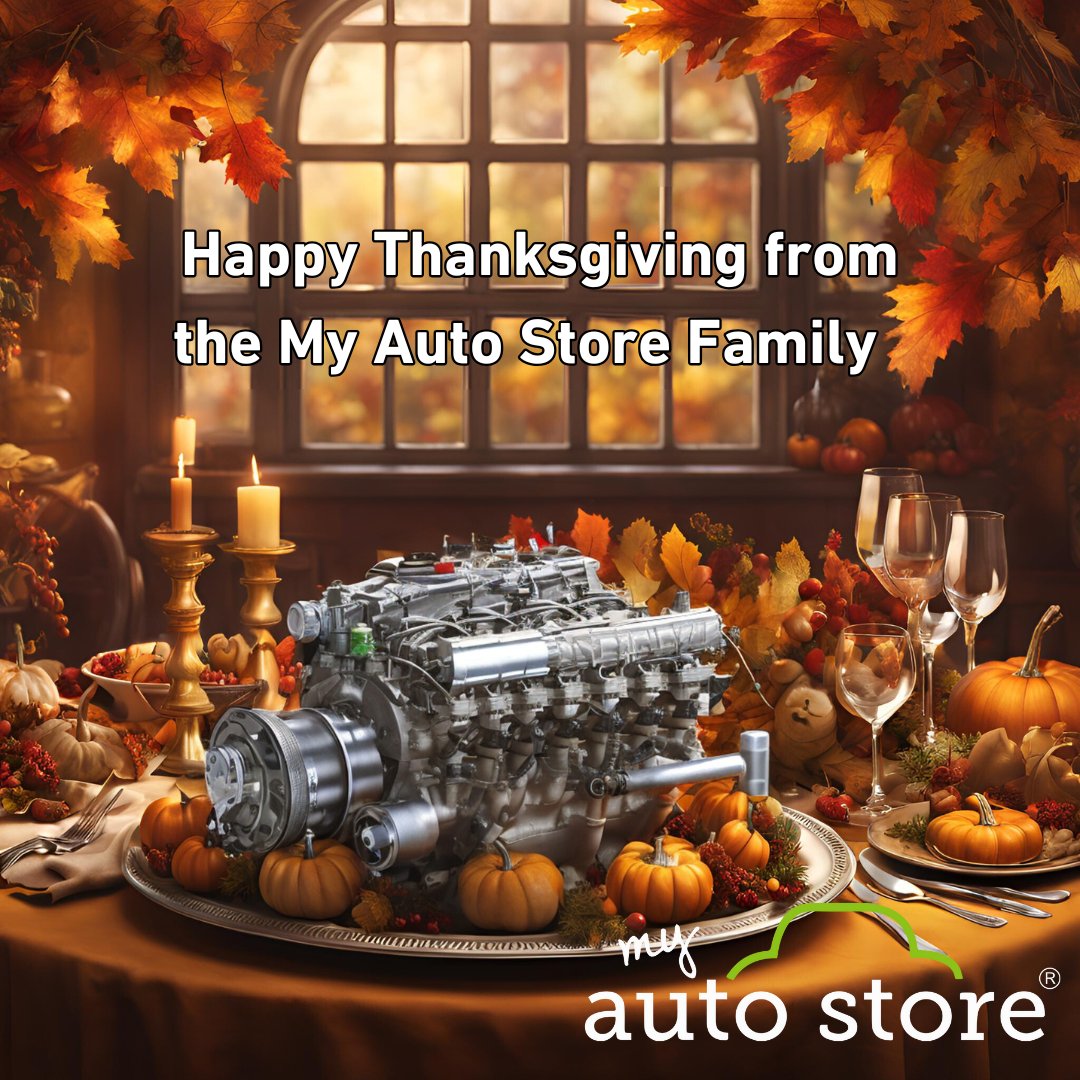 Wishing everyone a Happy Thanksgiving from the My Auto Store Family❤️ We Hope your holiday season looks just as good as this table!🚘#myautostore #thanksgiving #holidayseason #engine