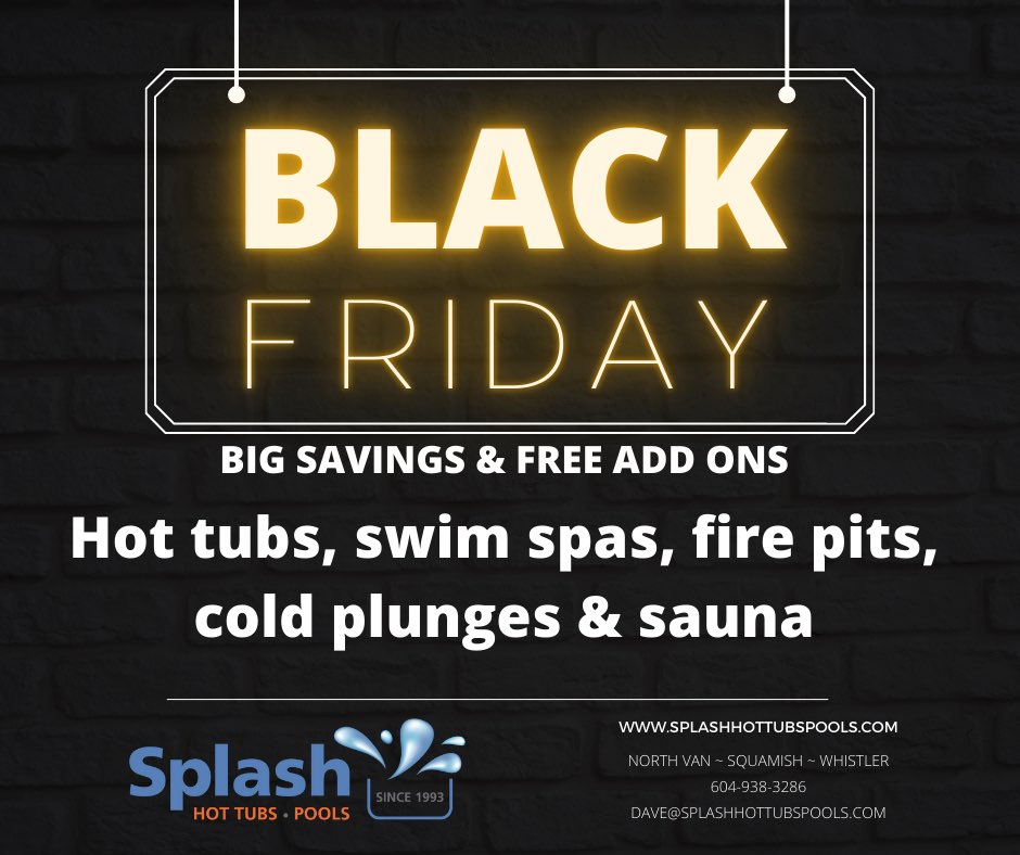 This weekend only Black Friday savings on Firepits, Cold Plunges, Hot Tubs, Swimspas &amp; Saunas!
