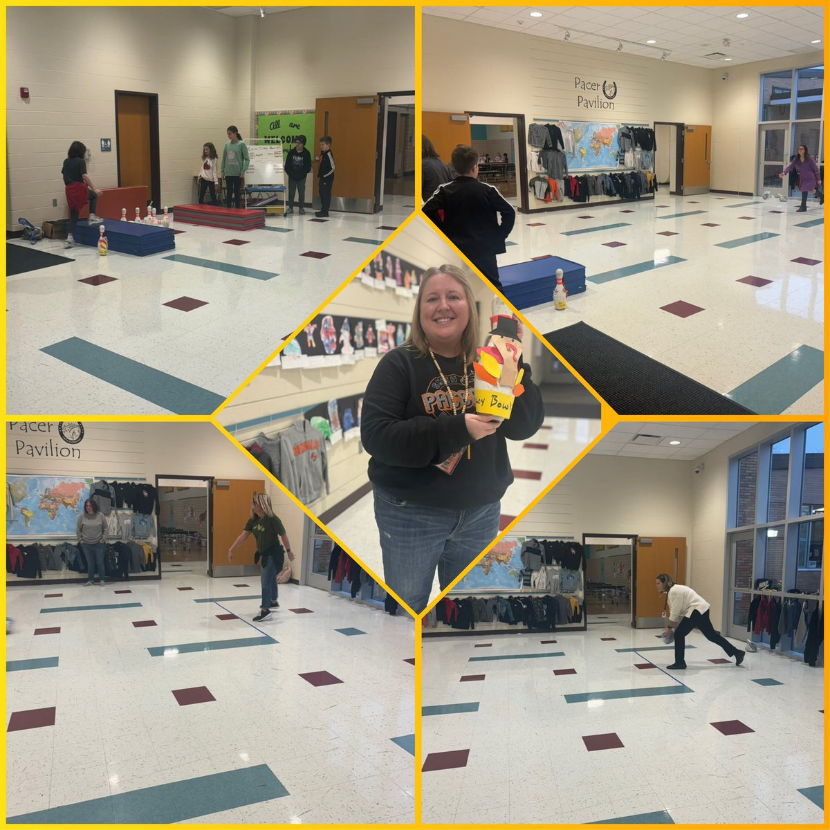 Our 3rd annual turkey bowling was a strike! Congratulations to Mrs. Keeran for running it back, and defending her turkey bowling title!