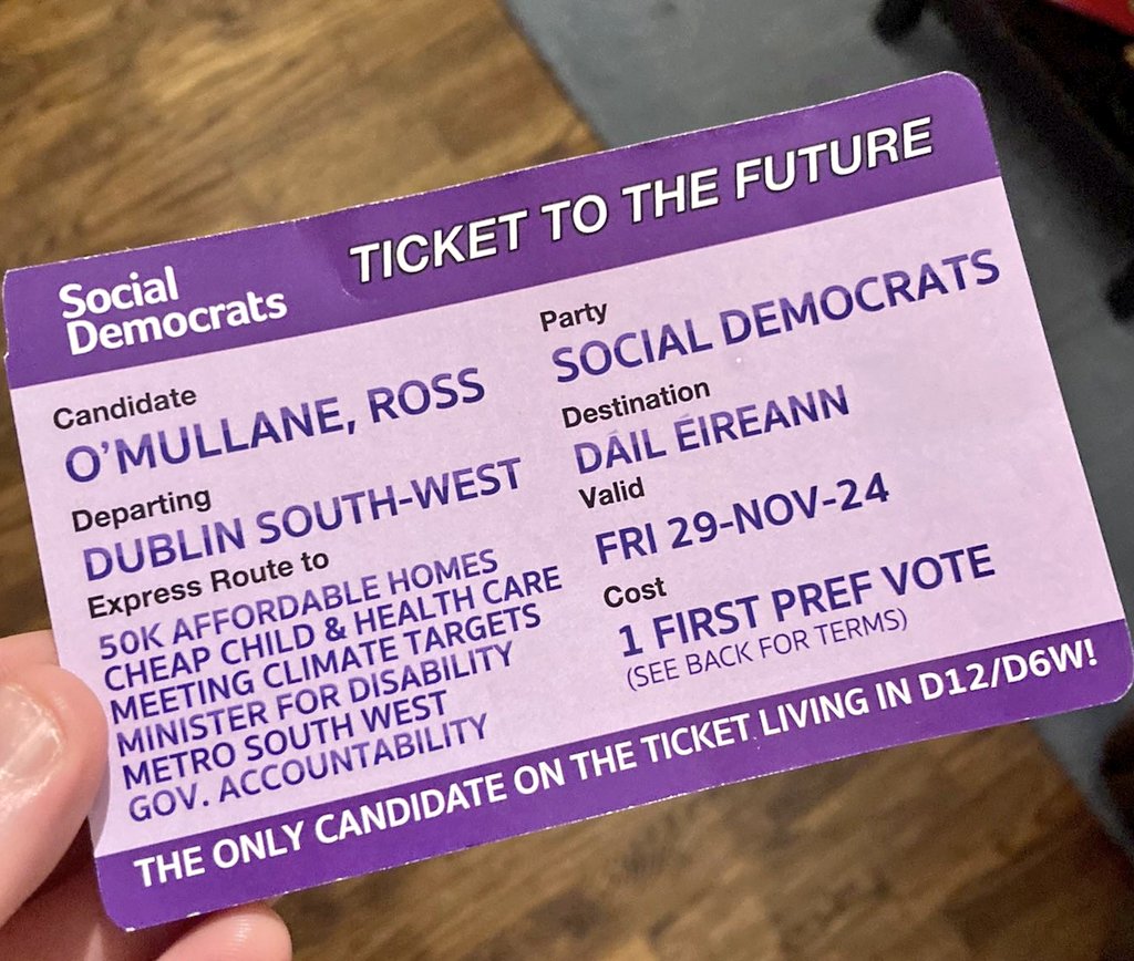 electionlit's tweet image. From Ross O'Mullane of The Social Democrats in Dublin South West