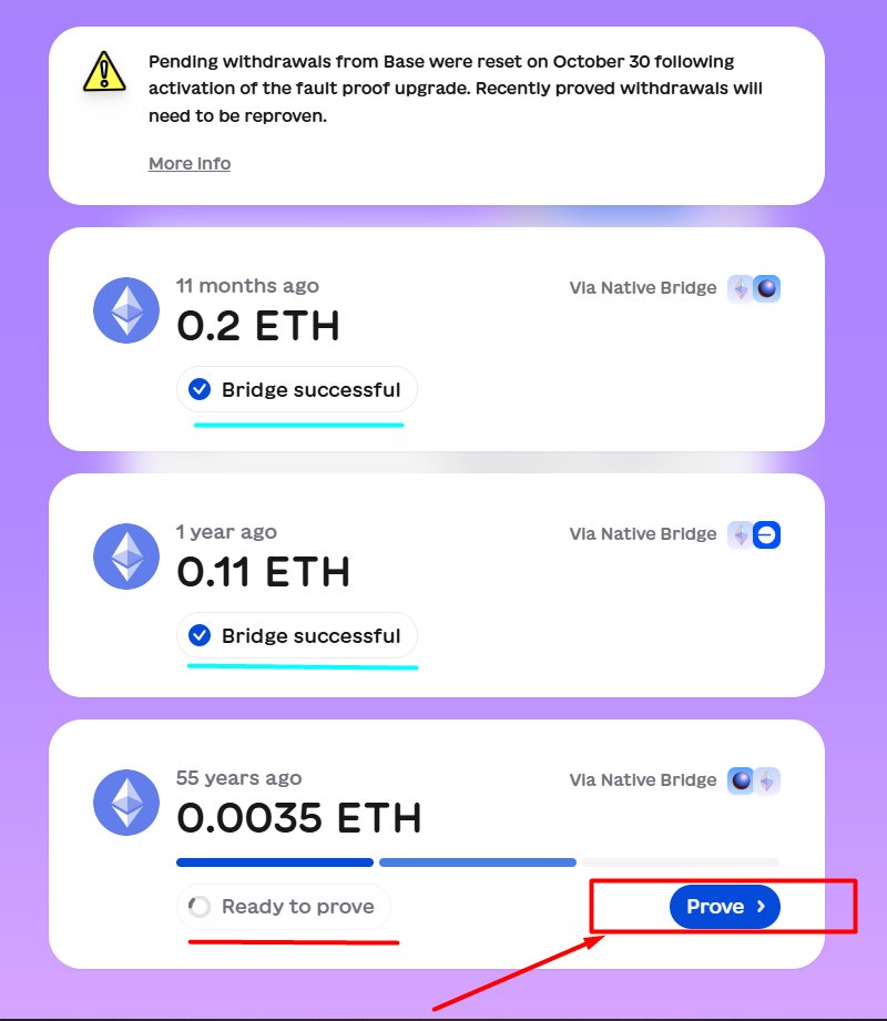 Base,Zora,Optimism,Mode vs de köprü kullandıysanız, paranız köprü de asılı kalmış olabilir😅💵

-Projeler mainnet'e geçtiği zaman bizler ilk olarak native köprü kullanırız ve genelde çekim işlemleri 1 hafta sürer (zora gibi)⌛️

-Bazı işlemler onaylanmadığından veya çekim
