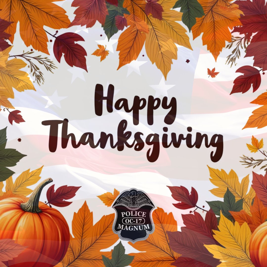 MagnumPolice's tweet photo. Happy Thanksgiving from all of us at Police Magnum https://t.co/JMk5Bpvgkh
