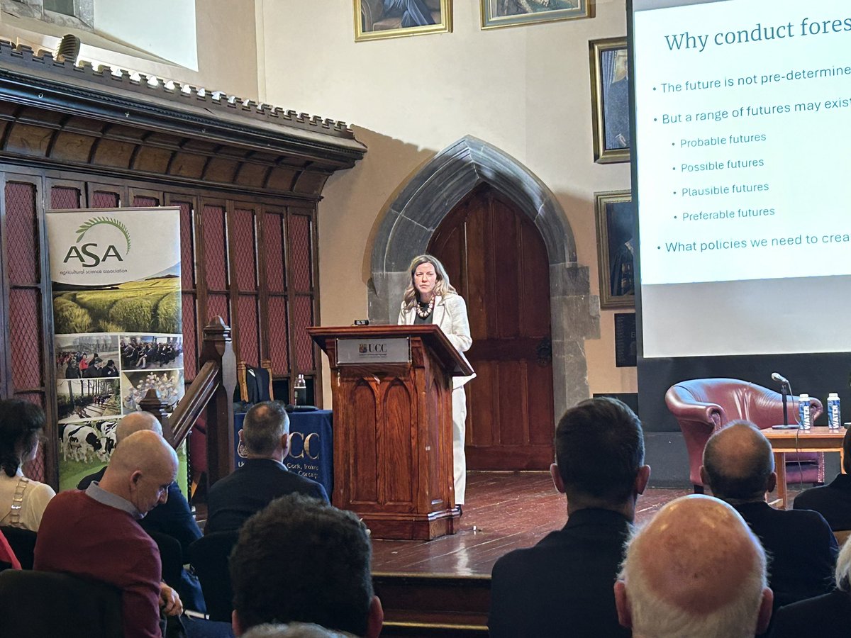 Referring to the vision of agriculture reports, Prof Thia Hennessey of UCC says “There is a role for intensive agriculture… but it has to be in hand with environmental sustainability” #asaireland