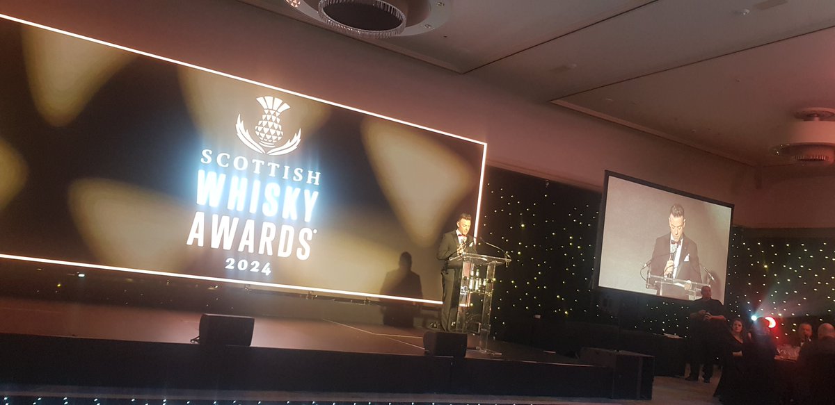 Great to be at the <a href="/whisky_awards/">Scottish Whisky Awards</a> - 
in Glasgow. Always a brilliant evening, and a pleasure to be a judge
