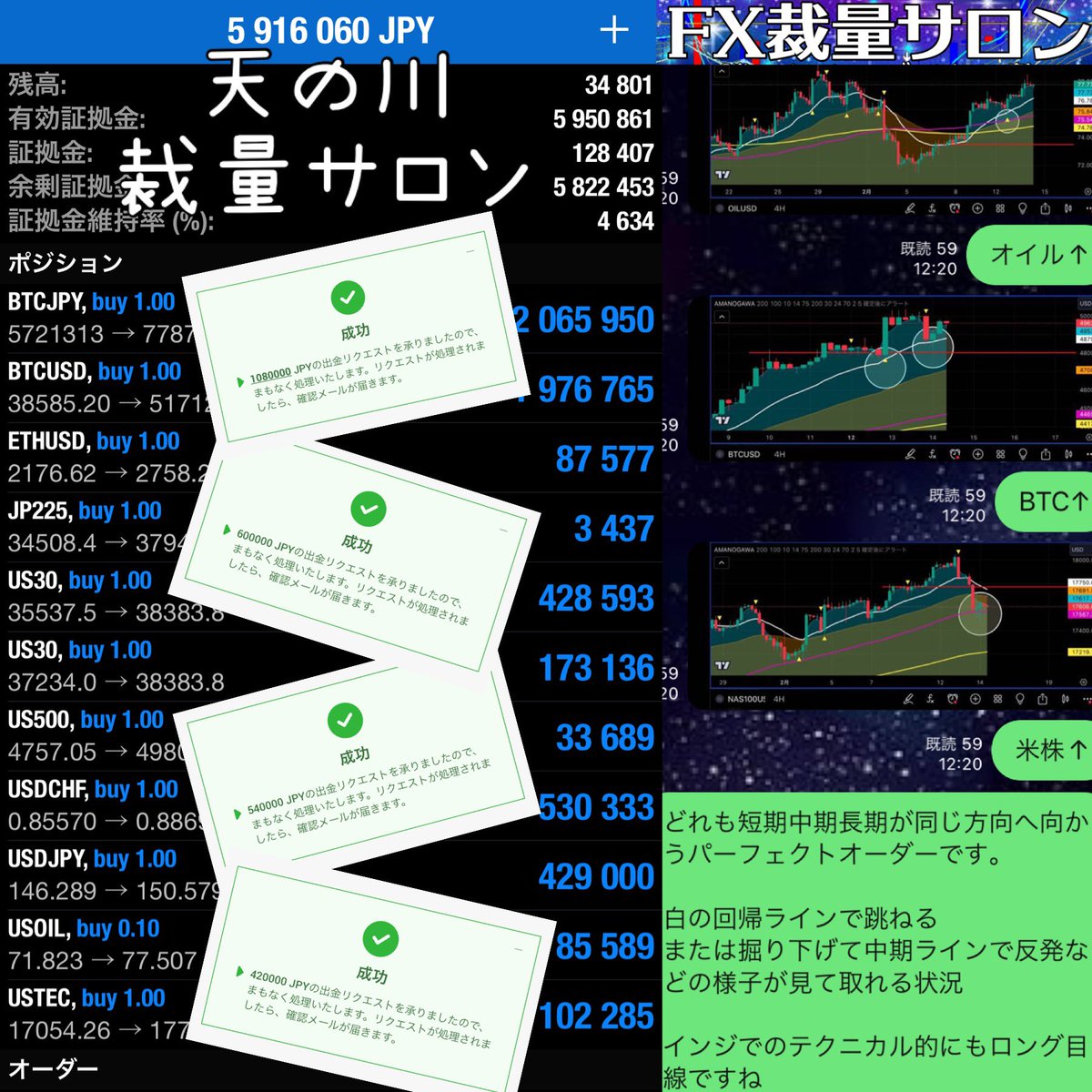 EAに疲れた方💦
メンタル弱い人
テクニカルは分かってても思ったように利益が出ない人必見👀
自力で勝つ力を身につけよう💪

かねちーさん
@KANECHIFX
 のFXサロン
ただの先出し、コピトレとは違う

本気で専業目指すなら絶対ココ‼️
まだの人↓
onl.sc/Pva825e

ドル円/ゴールド/GOLD/BTC
#ad
