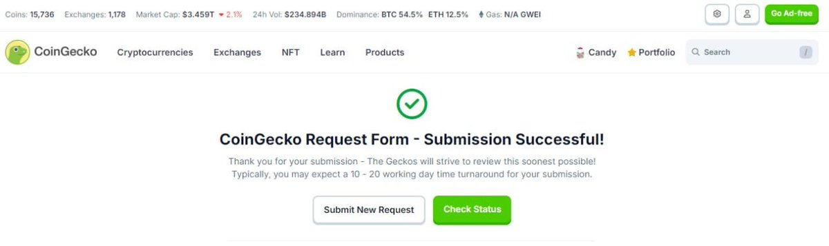 katana_services's tweet photo. https://t.co/dss6wDY0Cc Submitted token verification form ✅ https://t.co/FlueUgfP7p