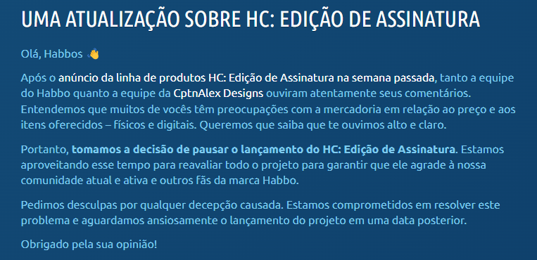 pedrohvag's tweet photo. Ainda bem que tem pessoas que pensam e deram a sugestões de melhorias nos valores. Habbo esquece que no Brasil se ganha em real e que a moeda é desvalorizada sobre o dólar. Espero que venha um valor mais acessível para a comunidade brasileira que mantém esse jogo de pé!#Habbo #hb https://t.co/2lyXYa5O2W