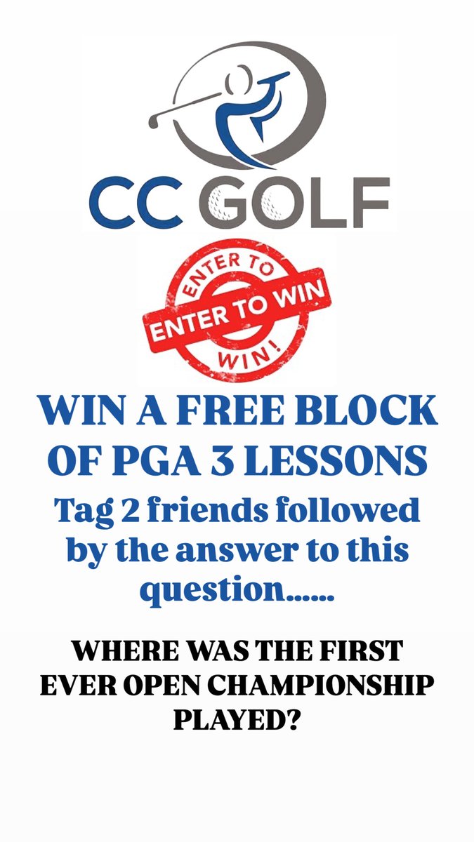 WIN A BLOCK OF 3 PGA LESSONS 🏌️‍♂️⛳

Simply Tag 2 friends and answer the question for your chance to win.

golf #pga #glasgow #giveaway #competition #prize #golflessons #golfstagram