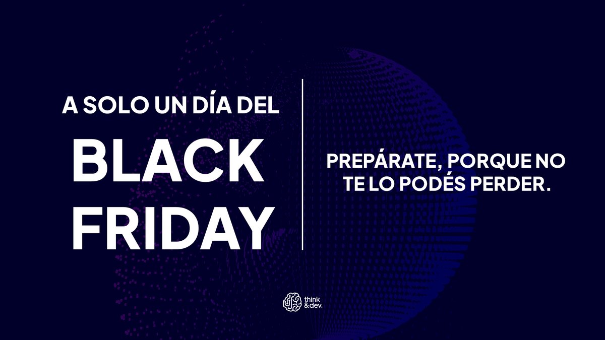 ¿Crees que una empresa como la nuestra no puede participar del Black Friday? 🤔

Bueno, lamento comunicarte que te equivocas...

Te recomendamos estar muy atento a lo que viene👀