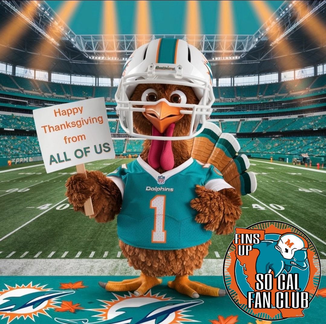 Have a happy Finsgiving‼️🐬🦃

Now let’s go beat the pack ‼️🐬🤙