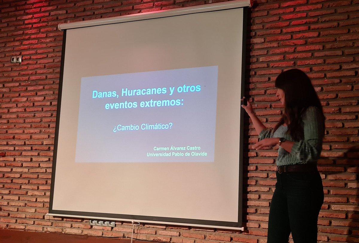 PreguntaAUnaCientifica (@pregu_ciencia) on Twitter photo No puede ser de mayor actualidad. Comenzamos la charla de Carmen de <a href="/pablodeolavide/">Pablo de Olavide</a> sobre los evemtos extremos como las #Danas, y su relacion con el #CambioClimático. Promete muchisimas preguntas. #divulgaus #divulgaciencia #cienciaenbares No puede ser de mayor actualidad. Comenzamos la charla de Carmen de <a href="/pablodeolavide/">Pablo de Olavide</a> sobre los evemtos extremos como las #Danas, y su relacion con el #CambioClimático. Promete muchisimas preguntas. #divulgaus #divulgaciencia #cienciaenbares