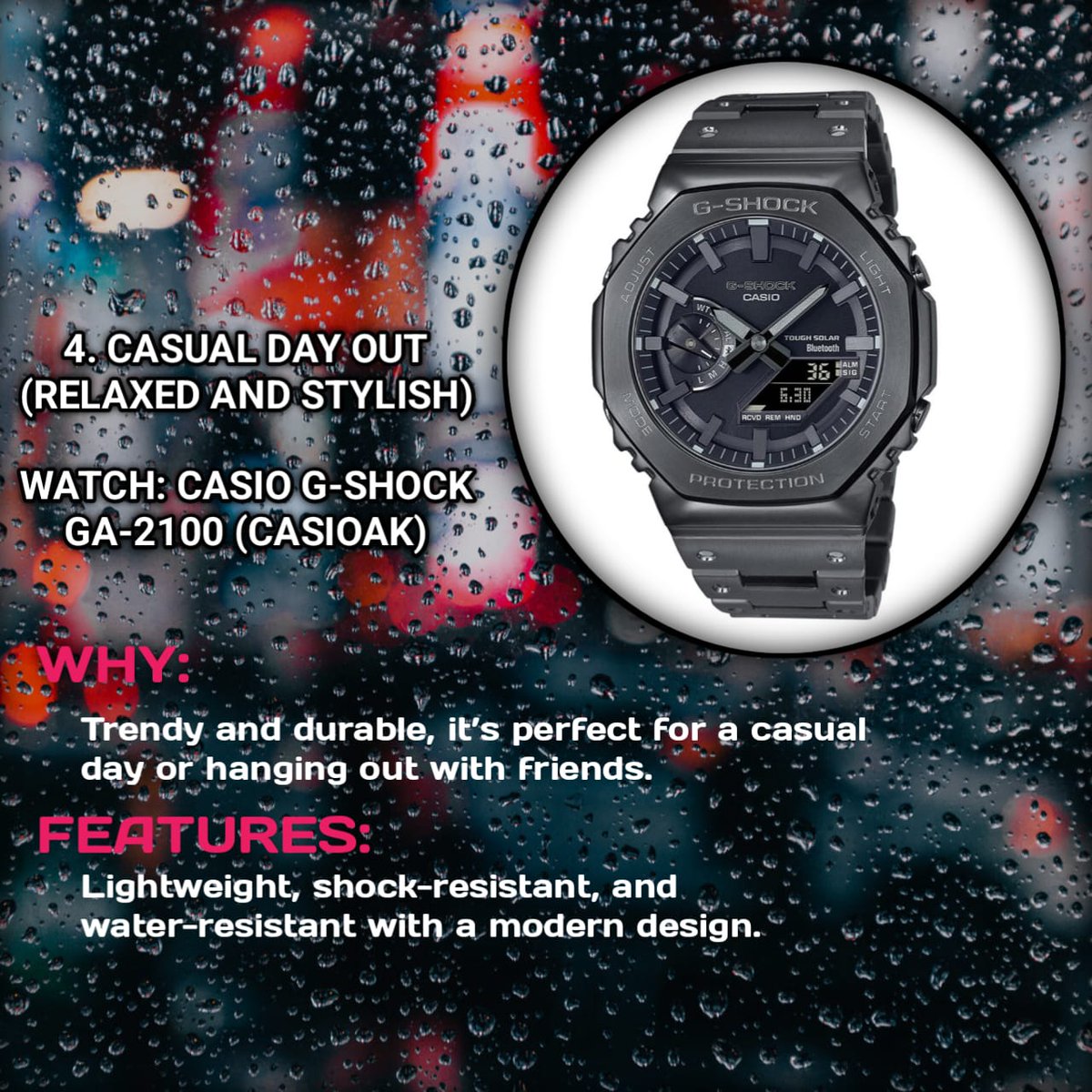 de_russ0's tweet photo. Perfect Timepieces for Every Occasion From formal elegance to rugged adventures, discover the ideal watch to complement your lifestyle
#LuxuryWatches #WatchLover #Timepieces #RolexDatejust #OmegaSeamaster #GarminFenix #GShock #SeikoPresage #WatchAddict #WatchStyle #EverydayStyle https://t.co/DzUSzAYg6H