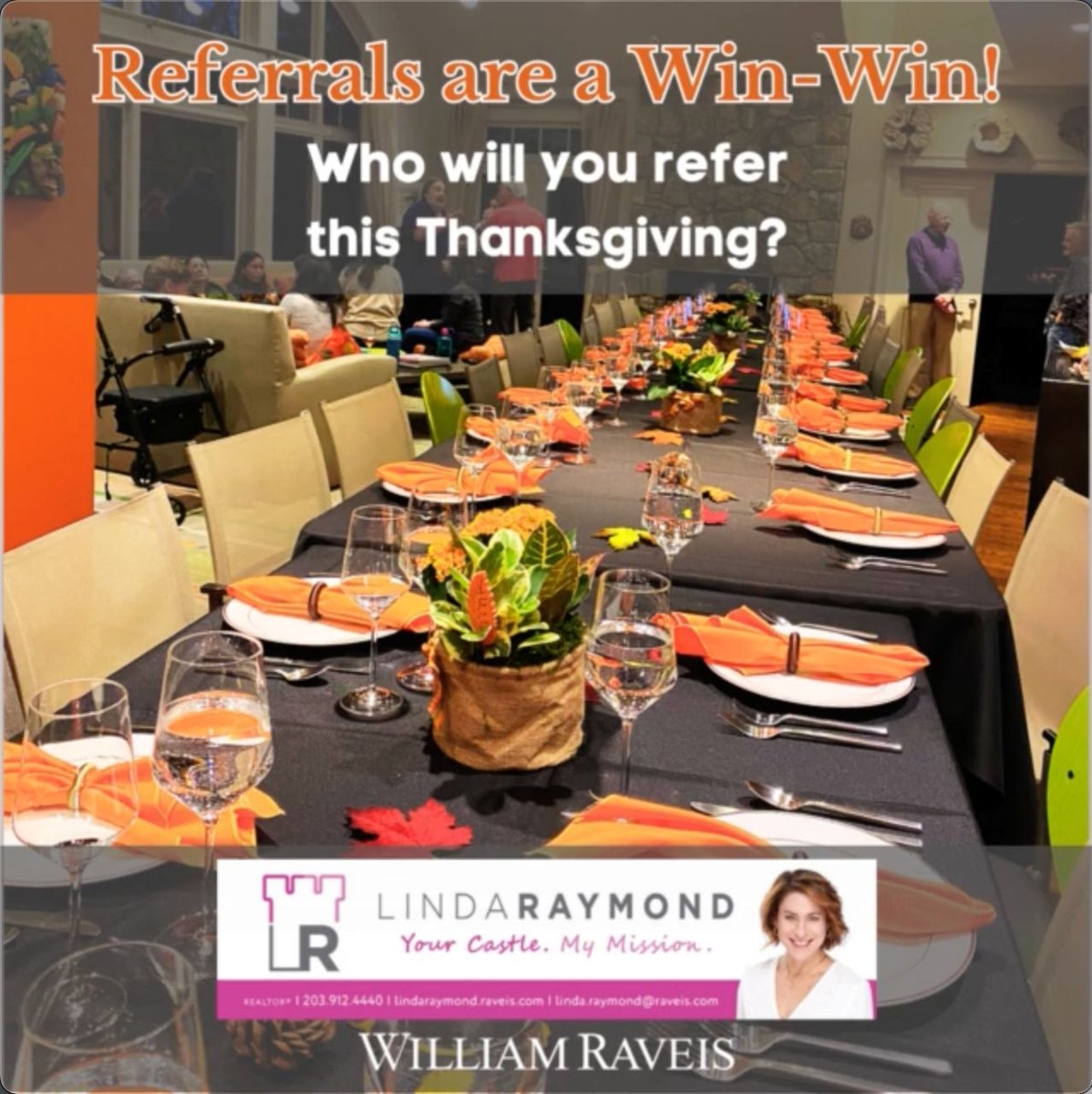 LindaSRaymond's tweet image. Happy Thanksgiving everyone!
🦃🎊

I welcome your referrals ✨ and promise to take the very best care of them, as always. 🤩

Who will you refer this Thanksgiving Holiday?! 👀 📲
bit.ly/4gaTTDI 

#lindaraymondrealtor
#fairfieldctrealestate
#williamraveis
#raveissouthport